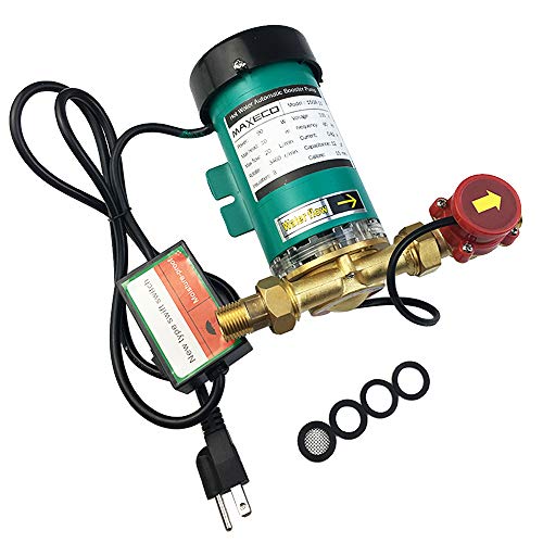 DECFLO 110V 90W 3/4 inch Home Water Pressure Booster Pump, Automatic Shower System Booster Pump with Water Flow Switch for Whole House/Shower - Thumbnail 2