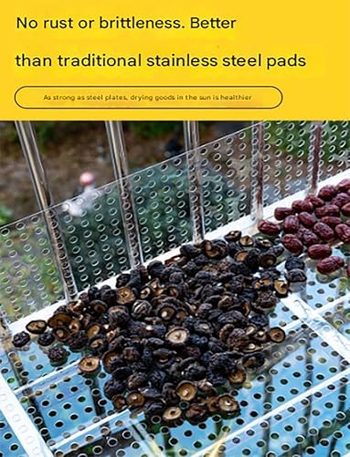 Perforated Polycarbonate Sheets - Plastic Mesh Panel for Decorative Leak-Proof Window Cladding, Balcony Safety Screen, Durable 42cm x 200cm Thickness PC Mesh Plate