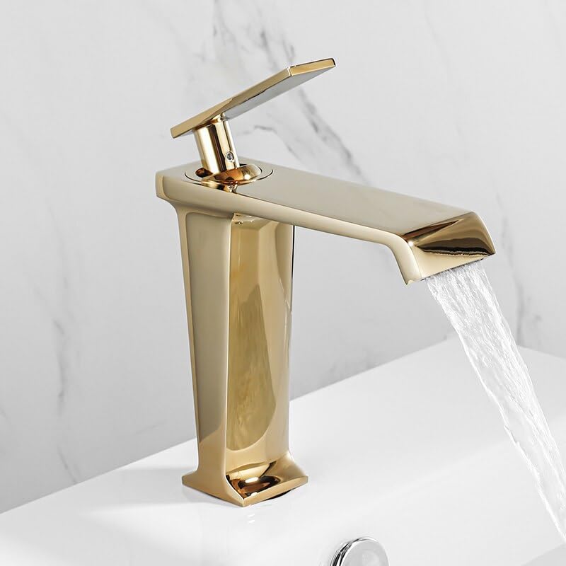 Robinet noir mitigeur eau chaude froide pour meuble lavabo