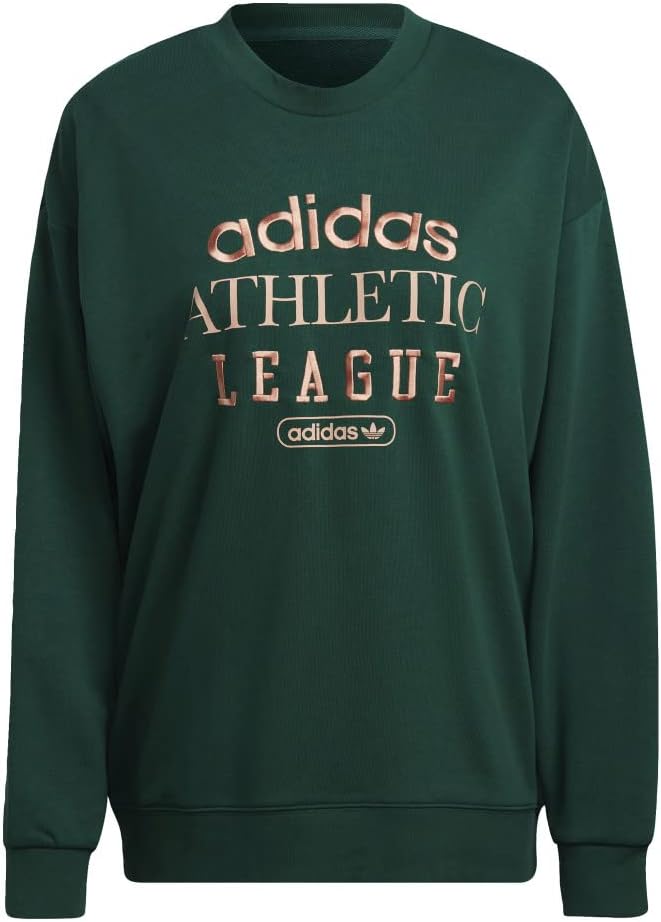 olive green adidas crew neck