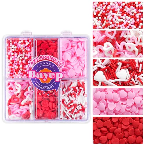 Décors Sucrés La Saint-Valentin 80 g - Décorations en Sucre pour Gâteaux, Bûches, Cupcakes
