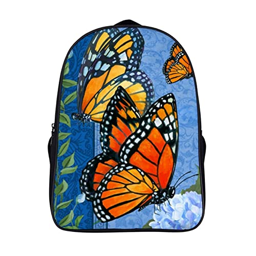 Sac à dos de voyage enfant avec motif papillon pour l'école et le week-end