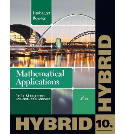 Mathematical Applications for the Management, L... 1285125525 Book Cover