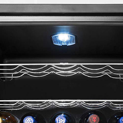 Adega Electrolux 34 Garrafas Uma Porta Preto Com Acabamento Em Inox (ACS34) 220V