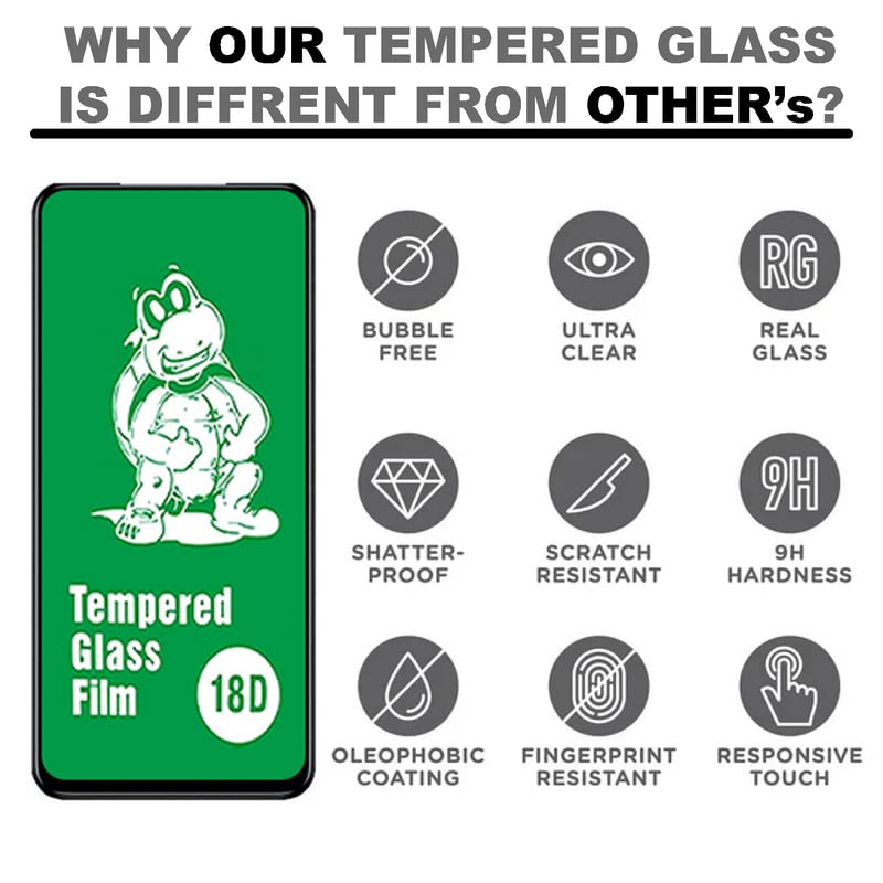 Image of Saola 18D Tempered Glass With Inbuilt AirBag Borders For Redmi K30 (Pack Of 2) with Free Installation Kit. Full screen Coverage - 6.67 inch