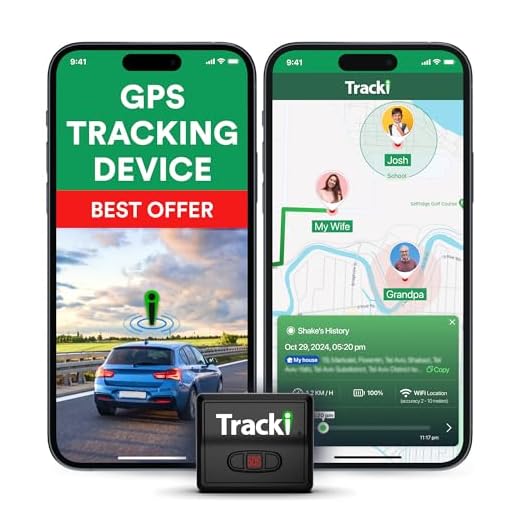 Tracki 2024 Modelo Mini Rastreador GPS Em Tempo Real. Cobertura Completa Em Todo O Mundo Para Veículos Crianças E Cães. Dispositivo Pequeno De Rastreamento Magnético Portátil. Taxa Mensal Obrigatória