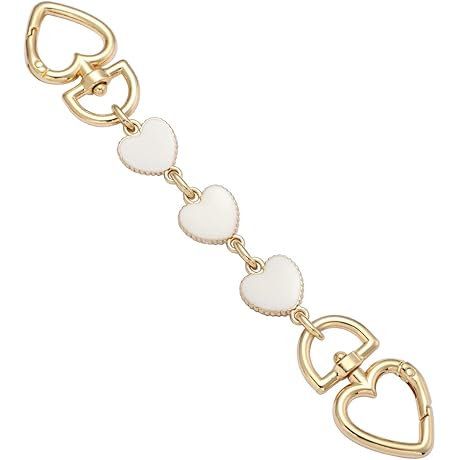 Anbys 2Pcs Bag Strap Extender with Heart-Shaped Charm