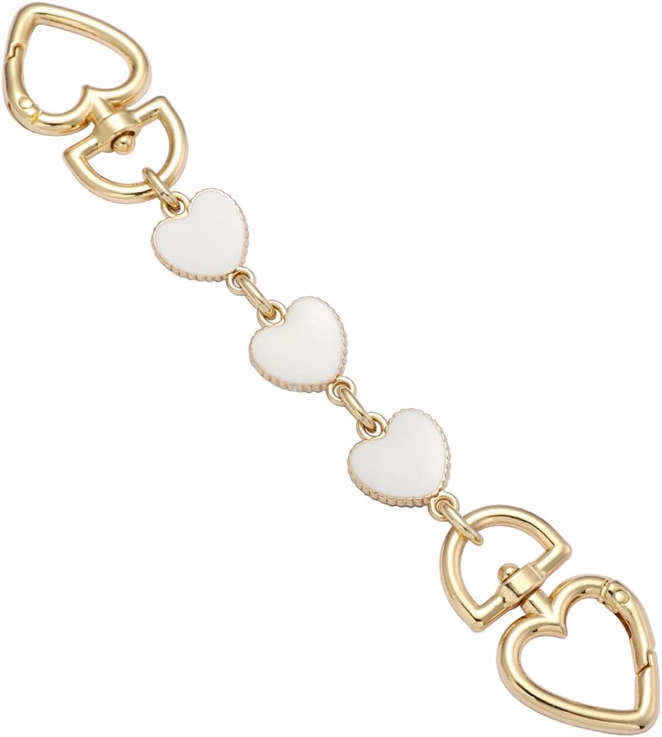 Anbys Bag Extender Chain Purse Extender Hearts Shape