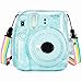 Anter Cristal Instax Mini 8 Funda de PVC para Fujifilm Instax Mini 8 Mini 8+ Mini 9 Cámara de película instantánea con Correa Colorida extraíble (Transparente A)