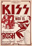 1975 KISS, Rush Rockford, Illinois Concert Poster 13x19 Photo Print
