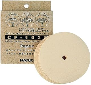 HARIO CF-103E Filtres à café Syphon, Tissu, Marron, Syphon-100 Pack