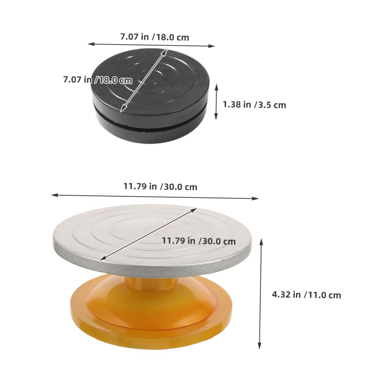 MAGICLULU Plateau Tournant pour Gâteau De 25 Cm Outil De Décoration De Gâteau Lisse Et sans Base