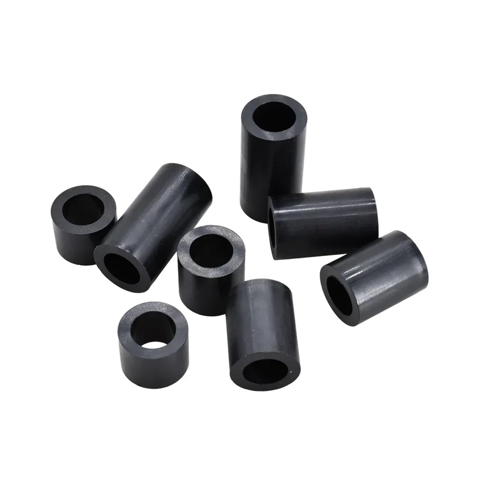 1000-5000 Stücke M3 M4 M5 Schwarz Weiß Nylon Abstandshalter Hohl Nicht Gewinde Kunststoff Motherboard Standoff TV Unterlegscheiben Dichtung(White,12MM(2000PCS)_M5.2(OD7MM)
