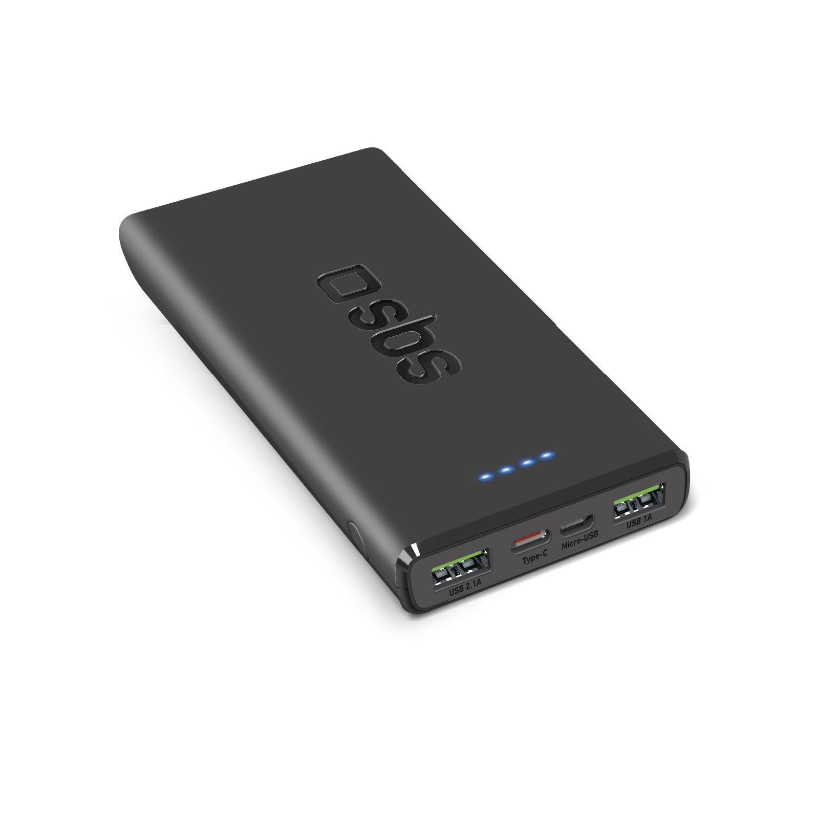 SBS PowerBank 10K Fast, 10.000 mAh Power Delivery, 22,5 W Schnellladung, Adaptive Fast Charge (AFC), Status-LED, USB-C, USB-A, Ladegerät für iPhone, iPad, AirPods, Samsung, Tablet, Smartphone