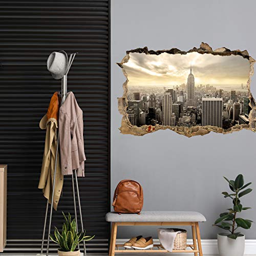 Wandmotiv24 Adesivo da Parete 3D Veduta Aerea di