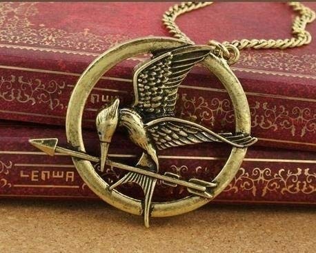 moahhally The Hunger Games Necklace Inspired Mockingjay Necklace(Bronze,one Size)