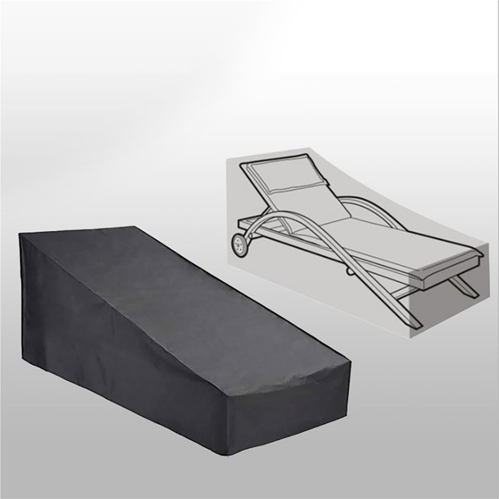 Copertura Per Lettino Prendisole Copertura For Chaise Longue Da Giardino, Impermeabile For Lettino Prendisole, For Sedia A Sdraio Esterno Per Sedia(208x76x40x80cm)