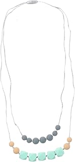 SOLUSTRE Colar De Dentição De Silicone Colares De Pingente Colar De Contas De Brinquedo De Mastigar Colar De Mastigar Brinquedos Para Bebês Brinquedos De Silicone Colar De Mastigar