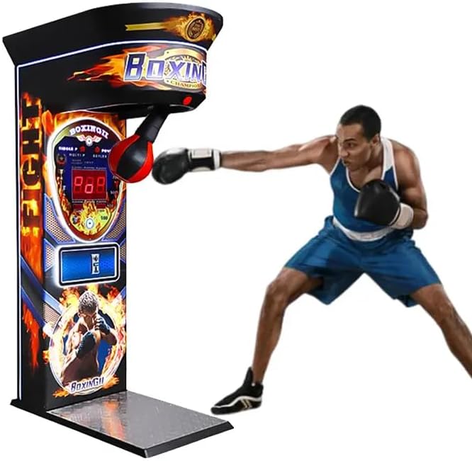 GDNG Indoor Sport Boxer Game Coin Operated Arcade Boxing Punch Machine