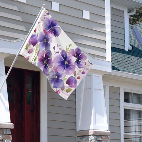 Drapeau de bienvenue aquarelle pour décorer votre jardin toutes saisons