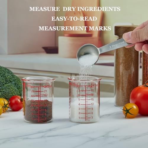 Image of Ackers BORO3.3 4 oz /120 ml Glass Measuring Cup with V-Shaped Spout, 1 Count