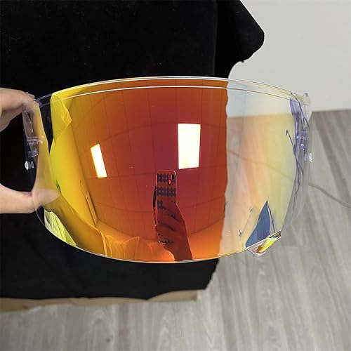 Miniatura 3 de Escudos de casco para SHOEI GT Air Neotec CNS-1 TC-5 TC-9 GT Air casco de cara completa lente Moto Casco parabrisas (Revo rojo transparente)