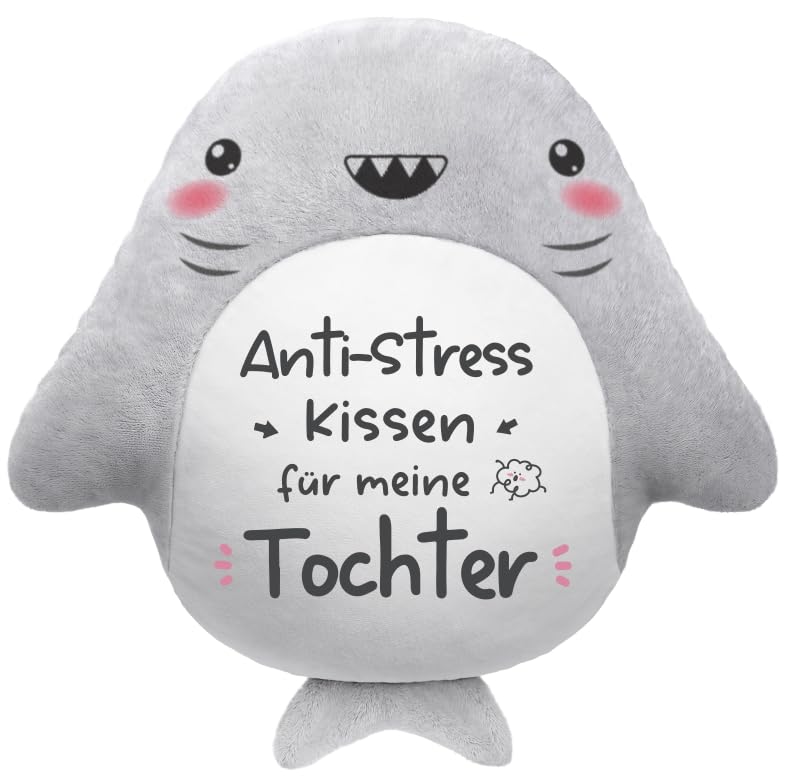 Juratar Süßes Geschenk für Tochter Lustiges Anti-Stress Kissen für Mädchen Liebevolles Tochter Geschenk zum Geburtstag Schulanfang oder einfach zur Ermutigung