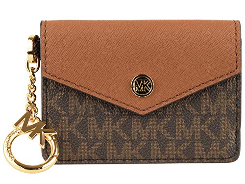 [マイケルコース] MICHAEL KORS 財布(コインケース) 35F0GW9D1B ブラウン カラ シグネチャー スモール フラップ キーリング カードケース レディース [アウトレット品] [ブランド] [並行輸入品]