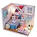 AIOJY Puppen kreative Handarbeit Puzzle Assembled Dreidimensionales DIY Kabine, Kleinkind Puppenset, Miniaturmodell zu Bauen-Geburtstag for Mädchen Freunde Junge Mom Ehefrau Tochter (Color : EIN)