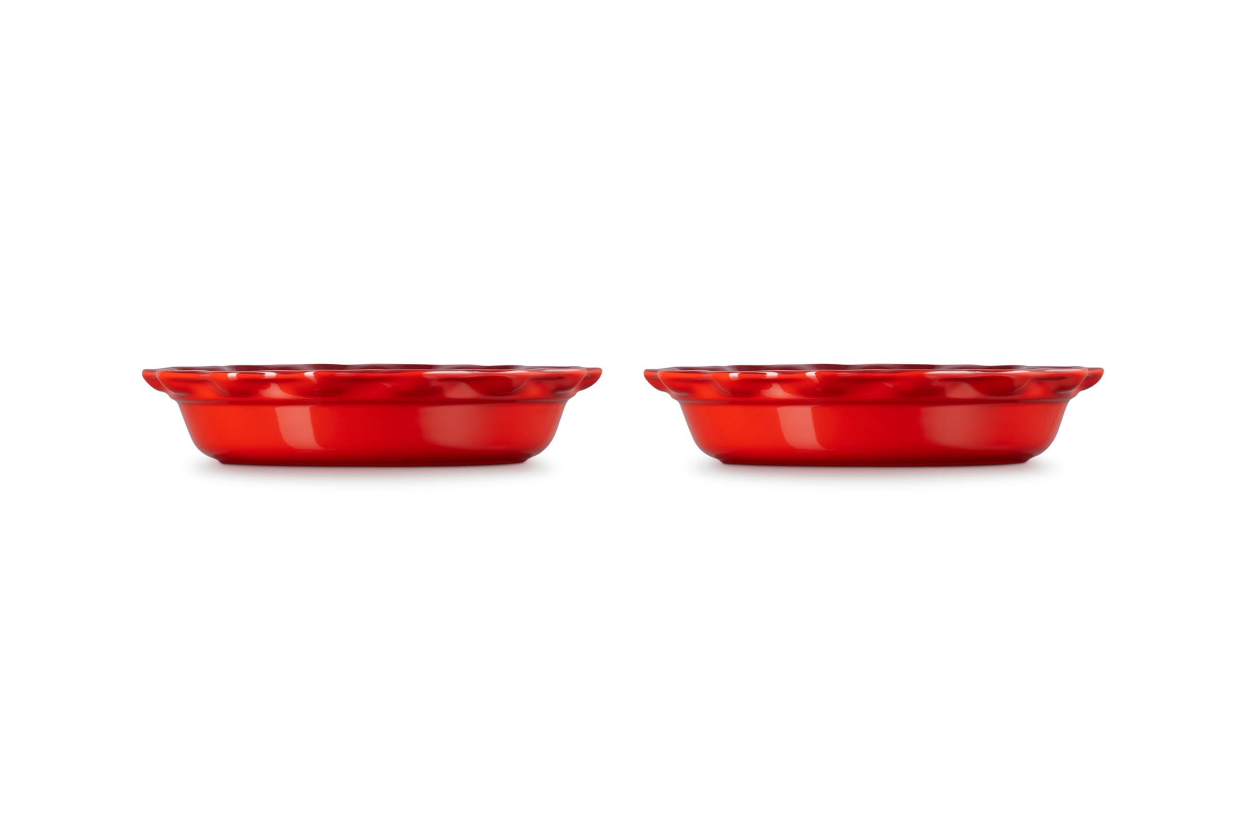 Le Creuset ストーンウェア パイ皿 2枚セット Amazon.co.jp: Le Creuset ストーンウェア ヘリテージ フルーテッド
