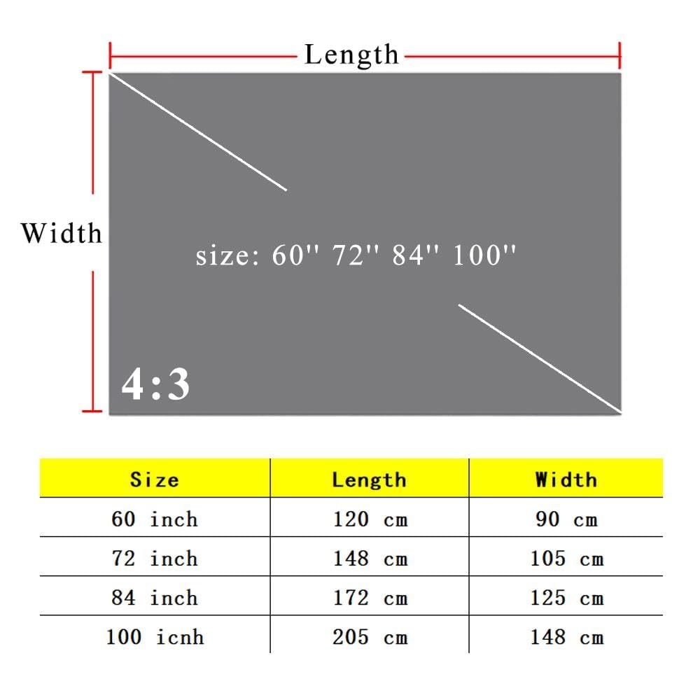Écran De Projection Pliable Ecran Videoprojecteur Métal Anti-lumière