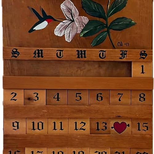 Calendario perpetuo de escritorio reutilizable con visualización de fecha 6