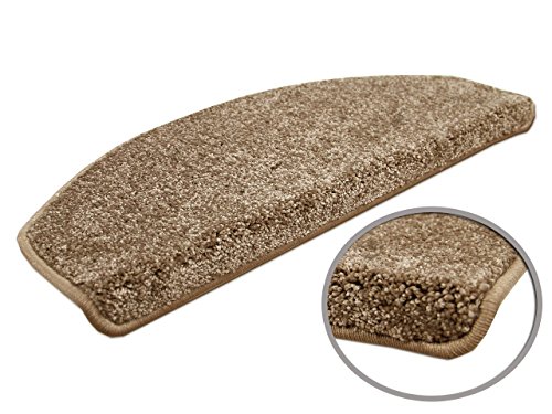 Snapstyle Triumph - Velours Tapis Marche escalier - Taupe (Semi-Circulaire) - 2 Tailles Cover