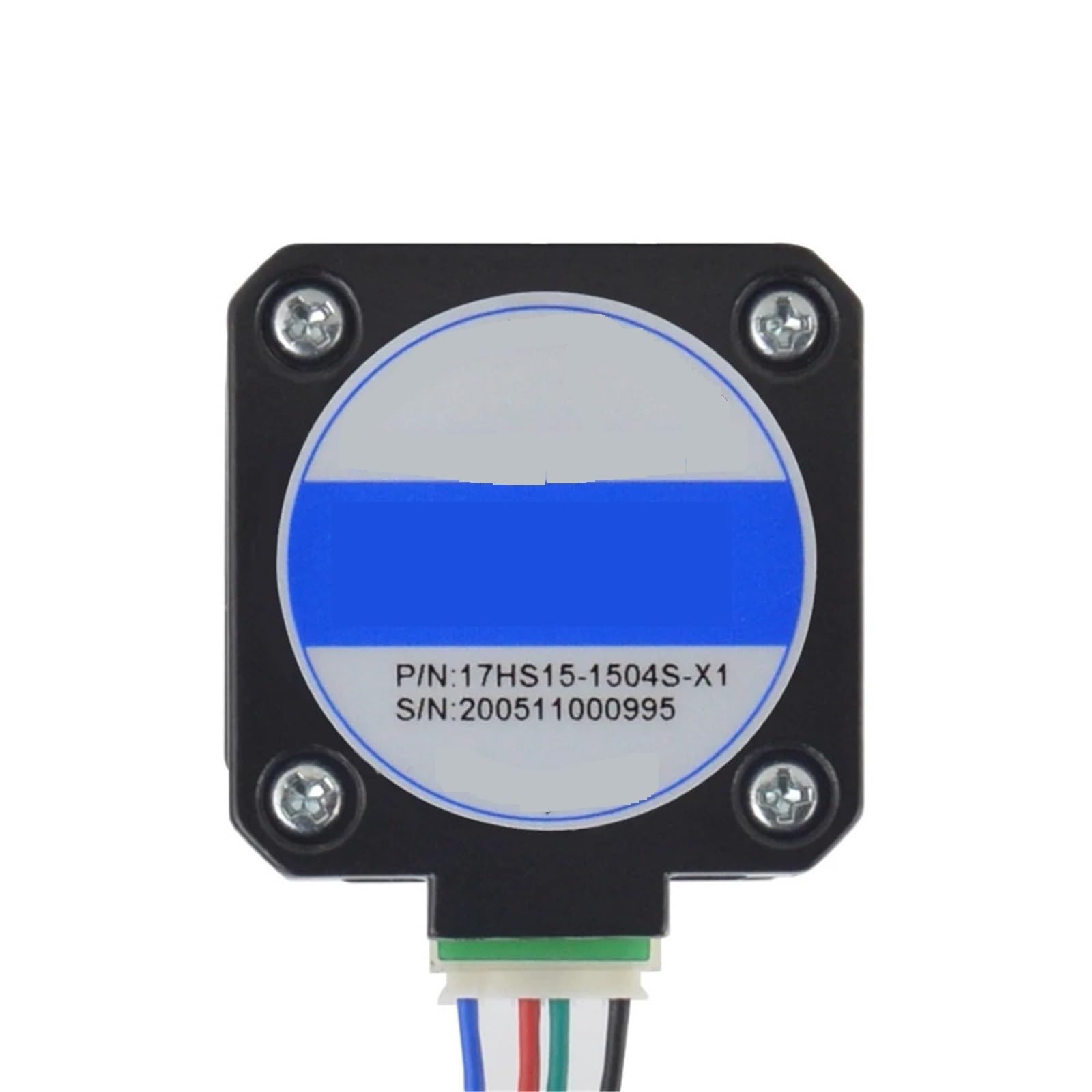Motor paso a paso Bipolar Motor paso a paso Motor paso a paso Nema 17 39mm 42BYGH 1.5A 45Ncm 4 conductores Para Cable y conector 1m para impresora 3D 17HS15-1504S-X1(5PCS 17HS15-1504S-X1)