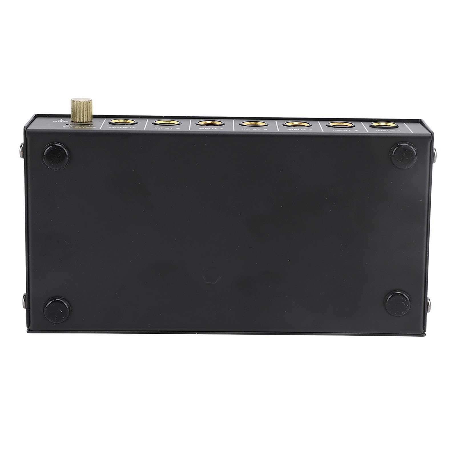 Mixer a 6 Canali - Mixer Audio Stereo Mini 6, Basso Rumore per Sub-mixing di Precisione, Mixer di Linea Stereo Ideale per Microfoni, Chitarre, Bassi, Palco, Porta da 6,35 Mm