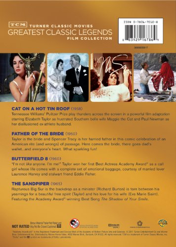 TCM Greatest Classic Legends Film Collection: Elizabeth Taylor (Cat on a Hot Tin Roof / Butterfield 8 / Father of the Bride / The Sandpiper) image 4