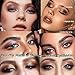 MiaSarah Rosy Brown Liquid Eyeshadow Matte Double Ended Glitter Metallic Eyeshadow Pencil Primer Base Quick Drying Waterproof Long Lasting Highlight Stick Shadow Pen Eye Makeup (#1)