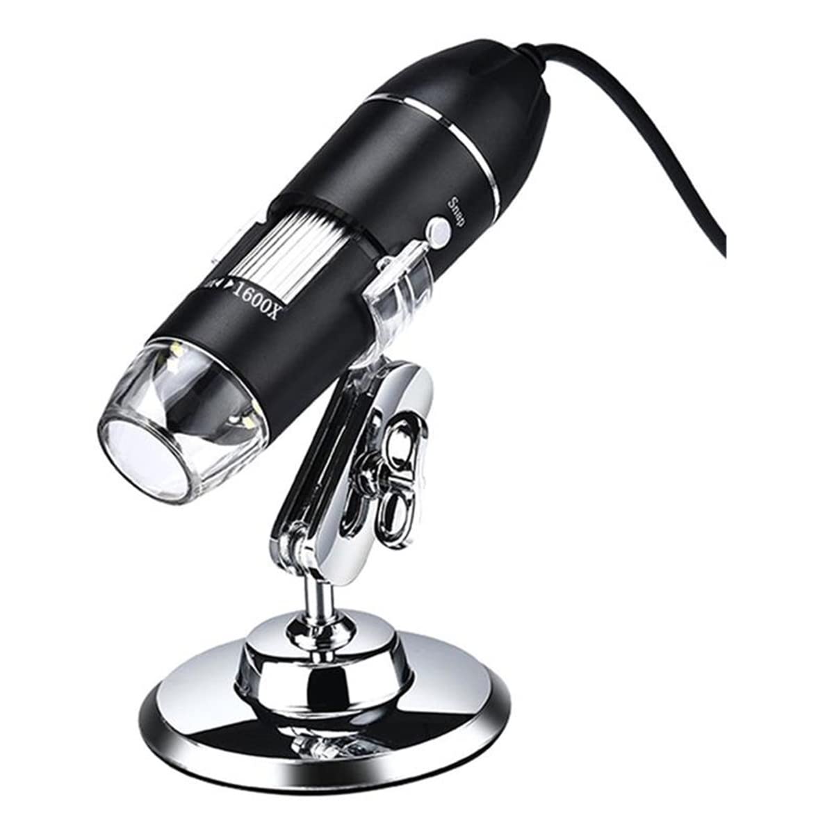 Microscope numérique USB HD 1600x caméra loupe et lames de microscope