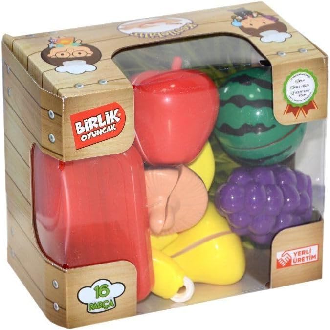 Vitrin Dolusu URT007-KUTU-1ABC KESİLEBİLEN SEBZE MEYVE 16 PCS
