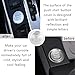 Car Push Start Button Cover Compatible with Audi,Cool Aluminum Engine Start Button Cover with Metal Ring for Car Decorations,CCar Accessories Interior (Silver)