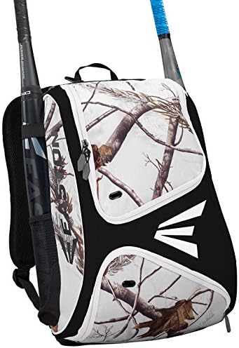 EASTON E110BP Bat & Equipment Backpack Bag, 2021, Baseball Softball, 2 Bat Sleeves, Smart Gear Storage, Vented Shoe Pocket, Rubberized Zipper Pulls & Fence Hook for Dugout Functionality