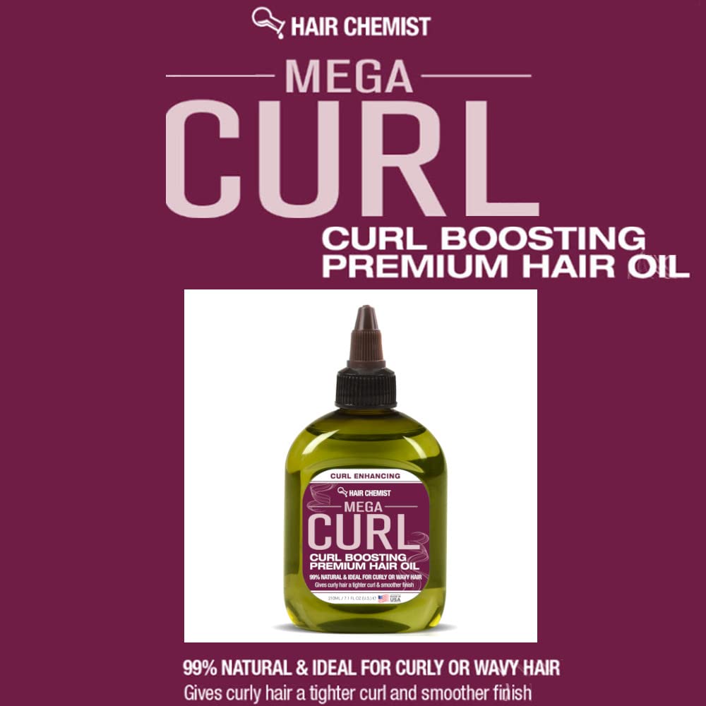 Hair Chemist Mega Curl Boosting Premium olejek do włosów 220.6 g