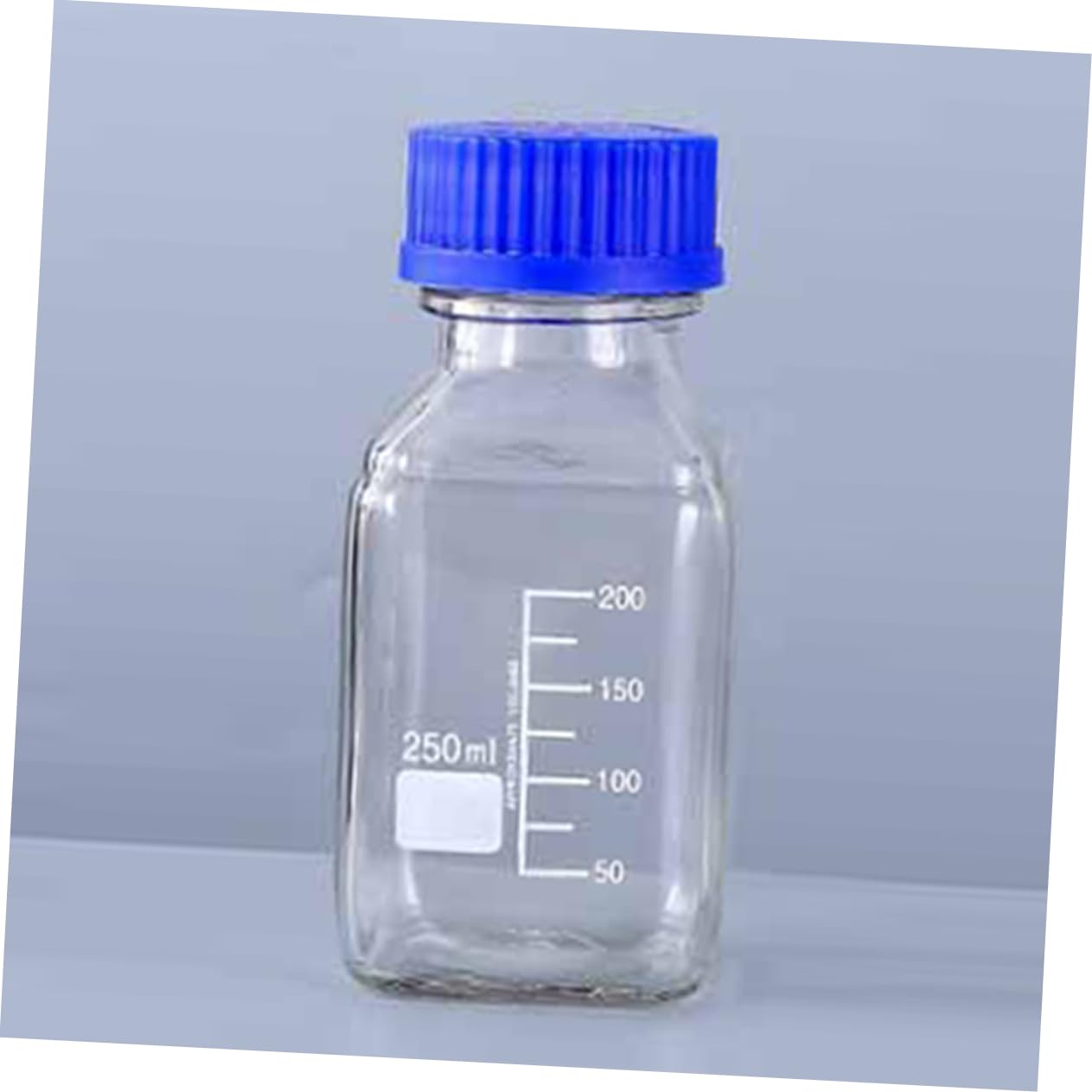 Boccette Reagenti Laboratorio 250ml in Vetro Graduate 2 Pezzi
