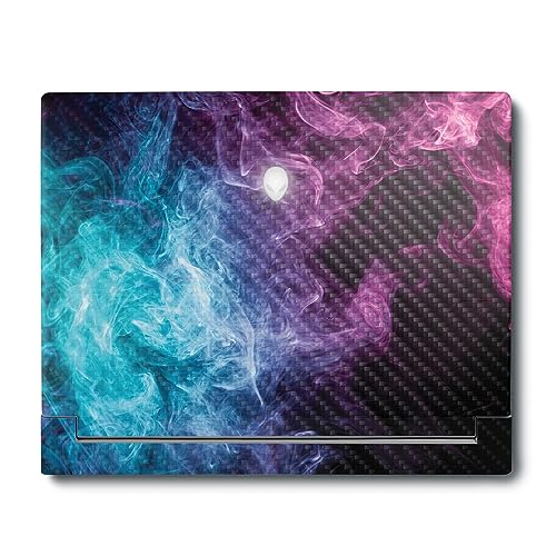 Image of MightySkins Carbon Fiber Skin Compatible with Alienware X16 R1 (2023) Full Wrap Kit - Mystic Smoke | Protective, Durable Textured Carbon Fiber Finish | Easy to Apply & Change Styles | Made in The USA