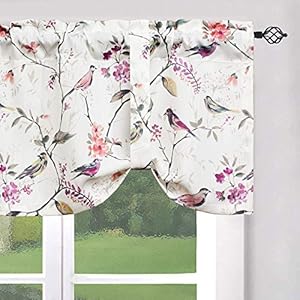 Leeva Raffrollo Lila Vogelmuster 52x18