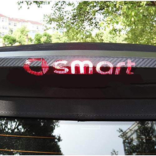 for Benz Smart Fortwo Forfour High Brake Light Sticker Decorative 3D Carbon Fiber High Mount Stop Lamp Cover Car Accessories 1pc