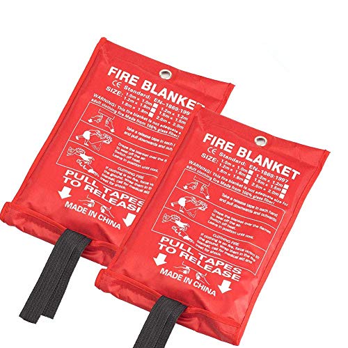 handfather Fire Blanket Fiberglass Fire Emergency Blanket Suppression Blanket Flame Retardant Blanket Emergency