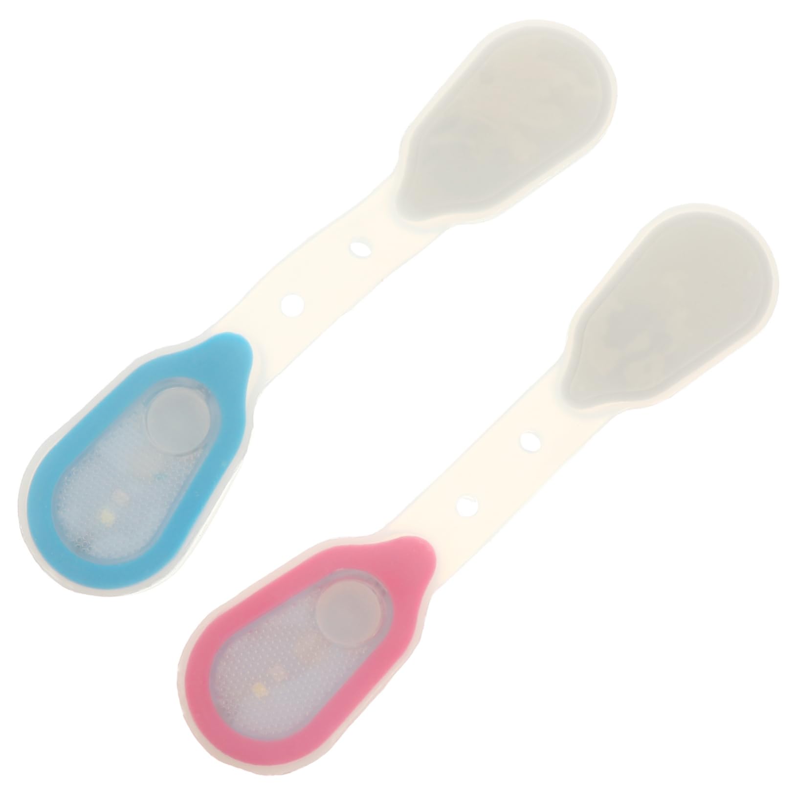 Mipcase 2pcs Lightweight Running Lights High Visibility Clip-on Backpack Lights for Night Safety