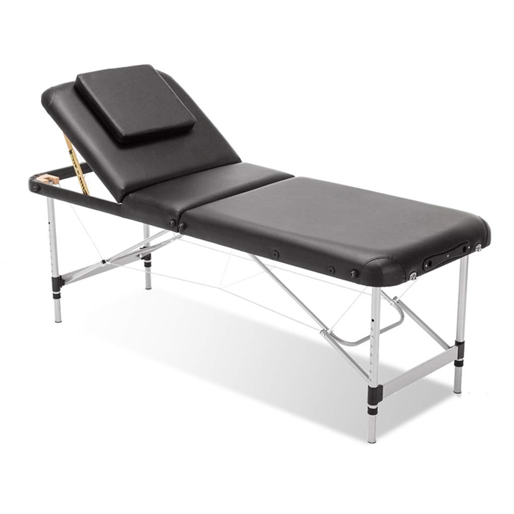 Lettino da Spa Multifunzionale, Lettino da Bellezza Pieghevole Leggero, Altezza e Schienale Regolabili, Adatto a più Scenari(