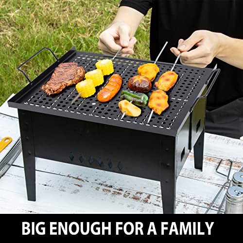 2 Pack Grill Basket, Grilling Pan Nonstick Grill Topper With Holes, Bbq Grill Tray Vegetable Grill Pans For Outdoor Grill, Grill Cookware Grill Accessories For Vegetable, Meat, Fish #TOP5